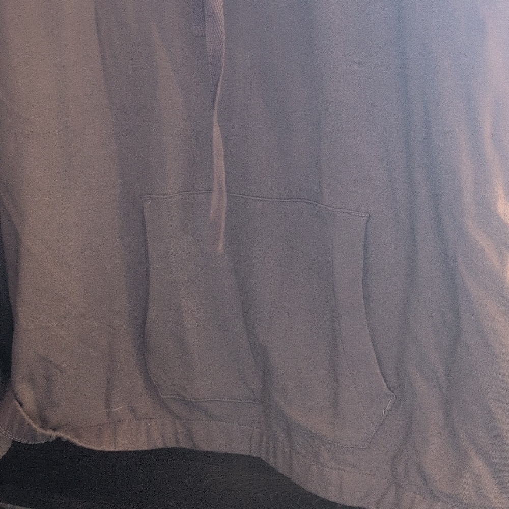 Women's Gray Hoodie Sweatshirt - Picture 4 of 4